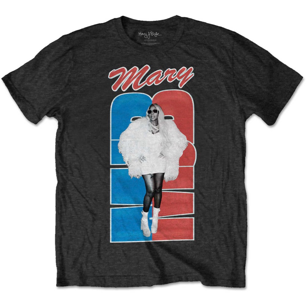 Mary J. Blige - Team USA Heren Tshirt - Zwart
